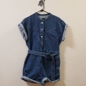 Frank And Oak denim romper